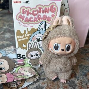 Exciting Macaron Labubu Monster Toffee Figure Plush Pendant
